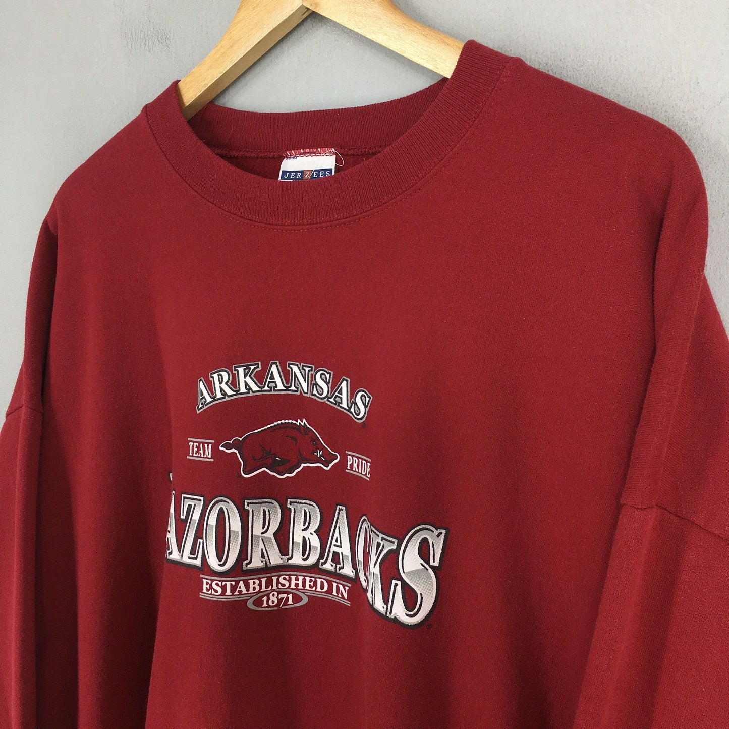 Arkansas Razorbacks Ncaa Oversized Sweatshirt 2XLarge