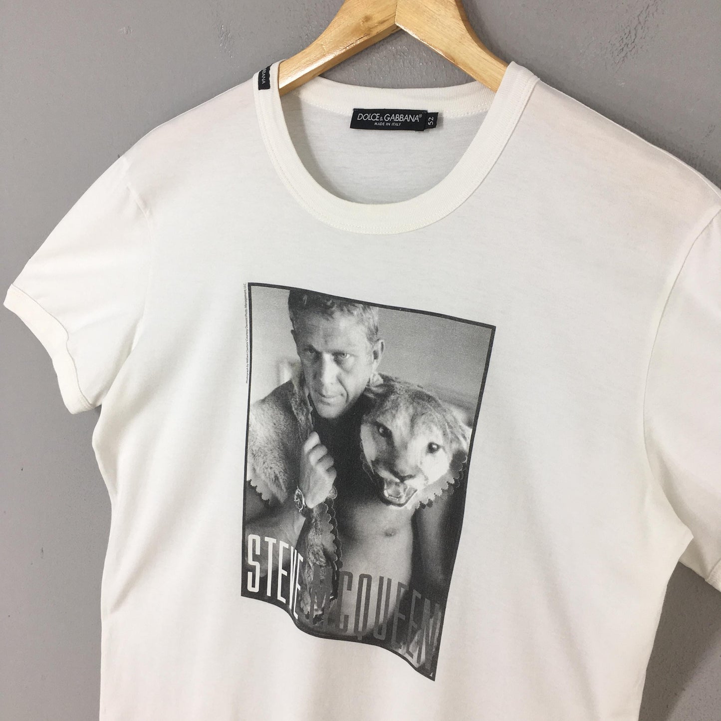 Dolce & Gabbana Steve McQueen White T shirt Medium