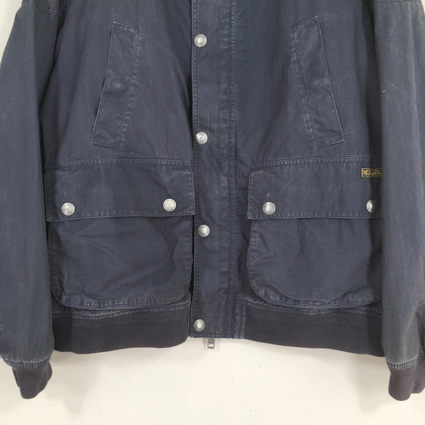 90s Polo Ralph Lauren Chore Canvas Blue Jacket XLarge