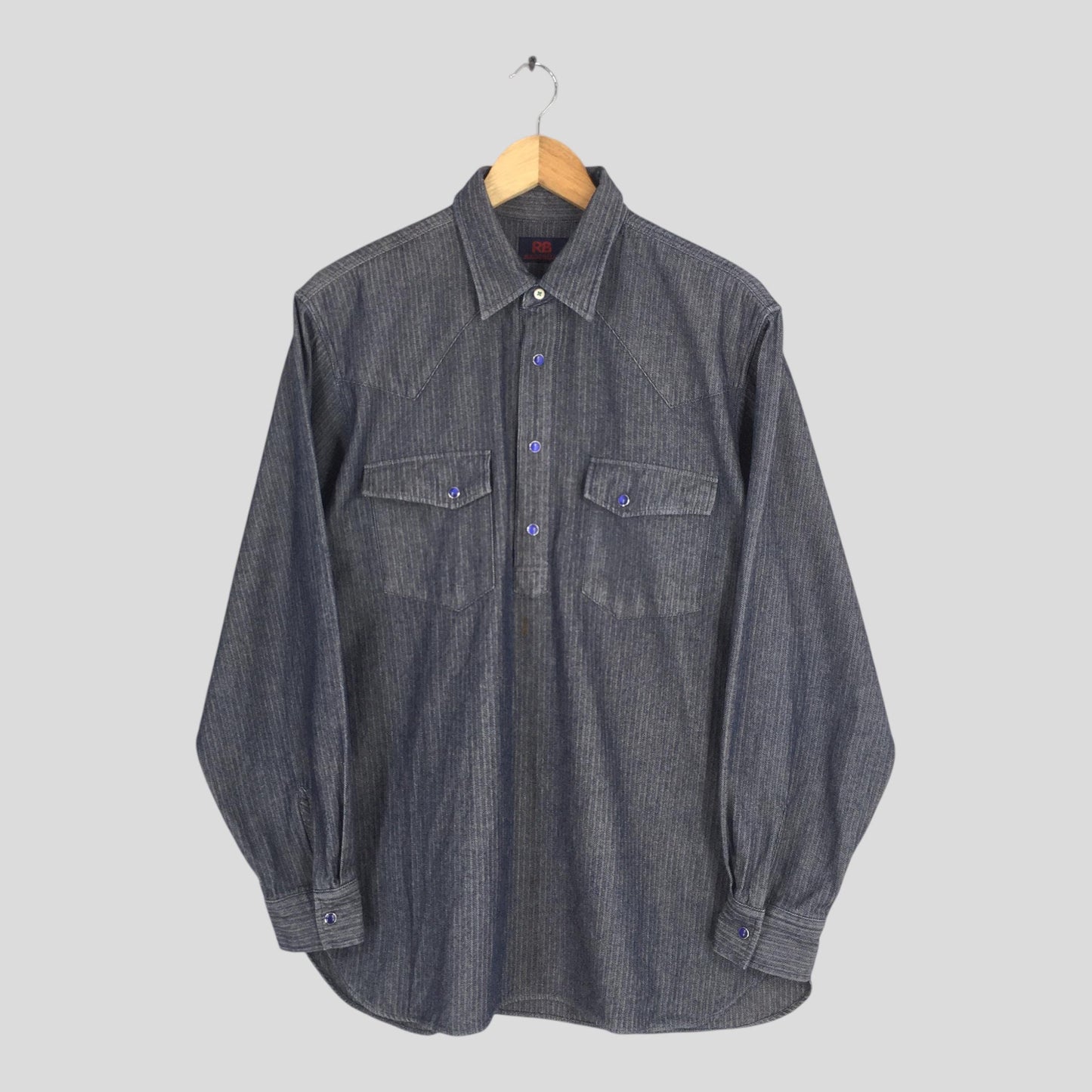 Rageblue Herringbone HBT Western Shirt Medium