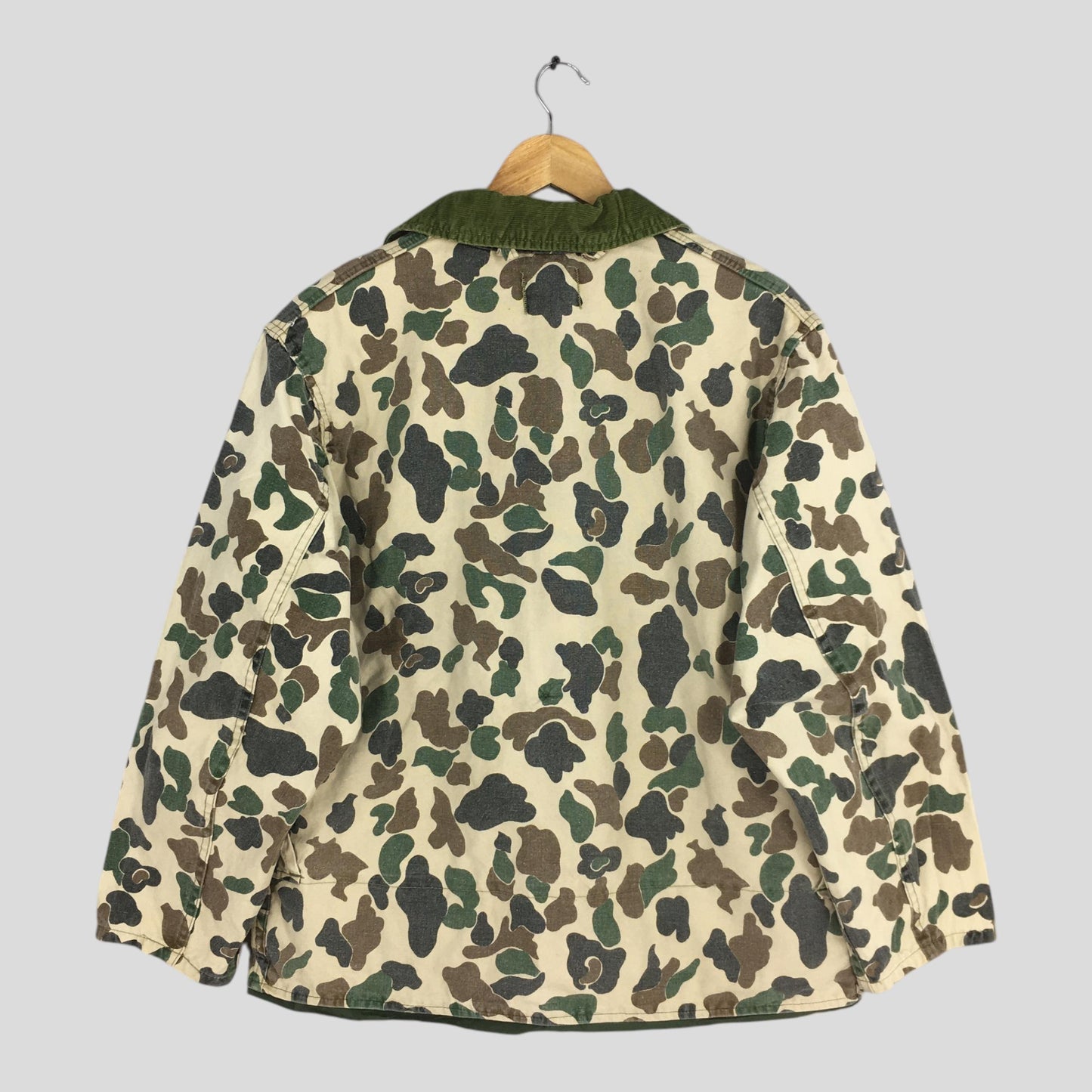 Saftbak Denim Chore Workers Camo Jacket Large