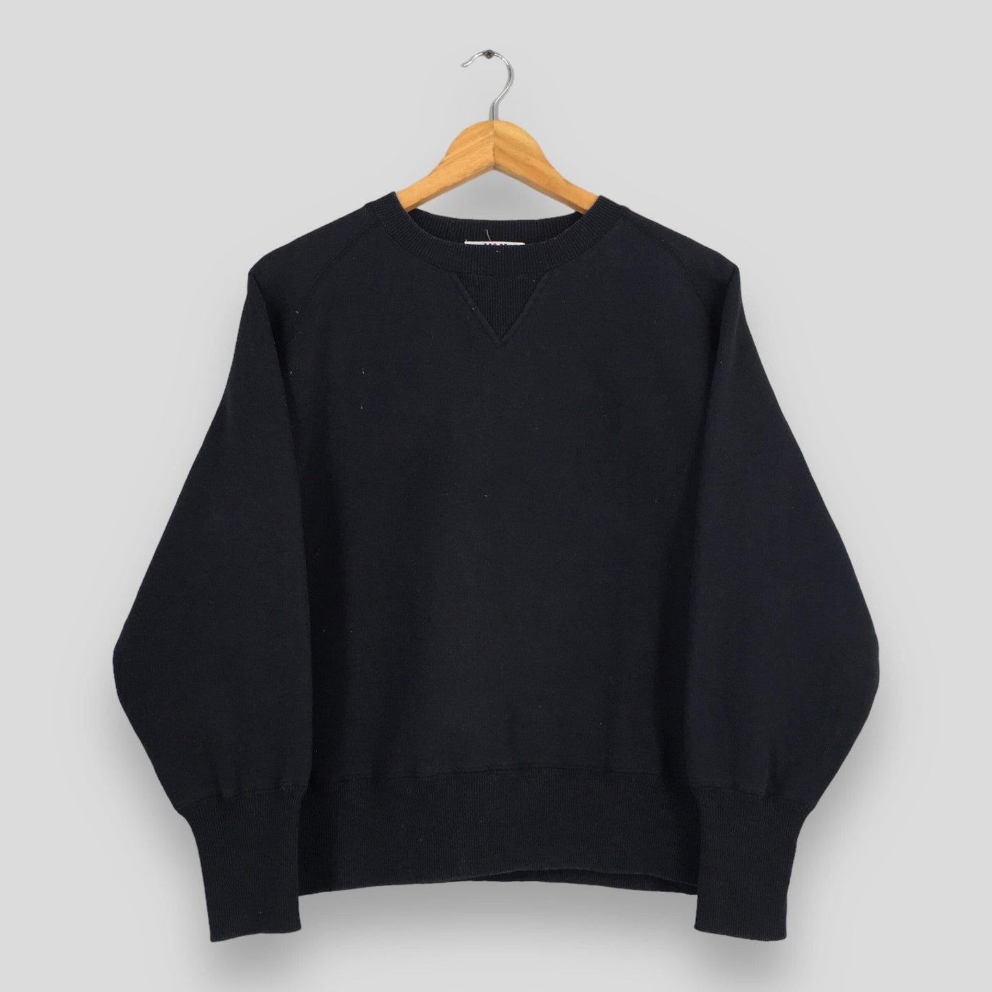 Van Jac Black Crewneck Sweatshirt Small