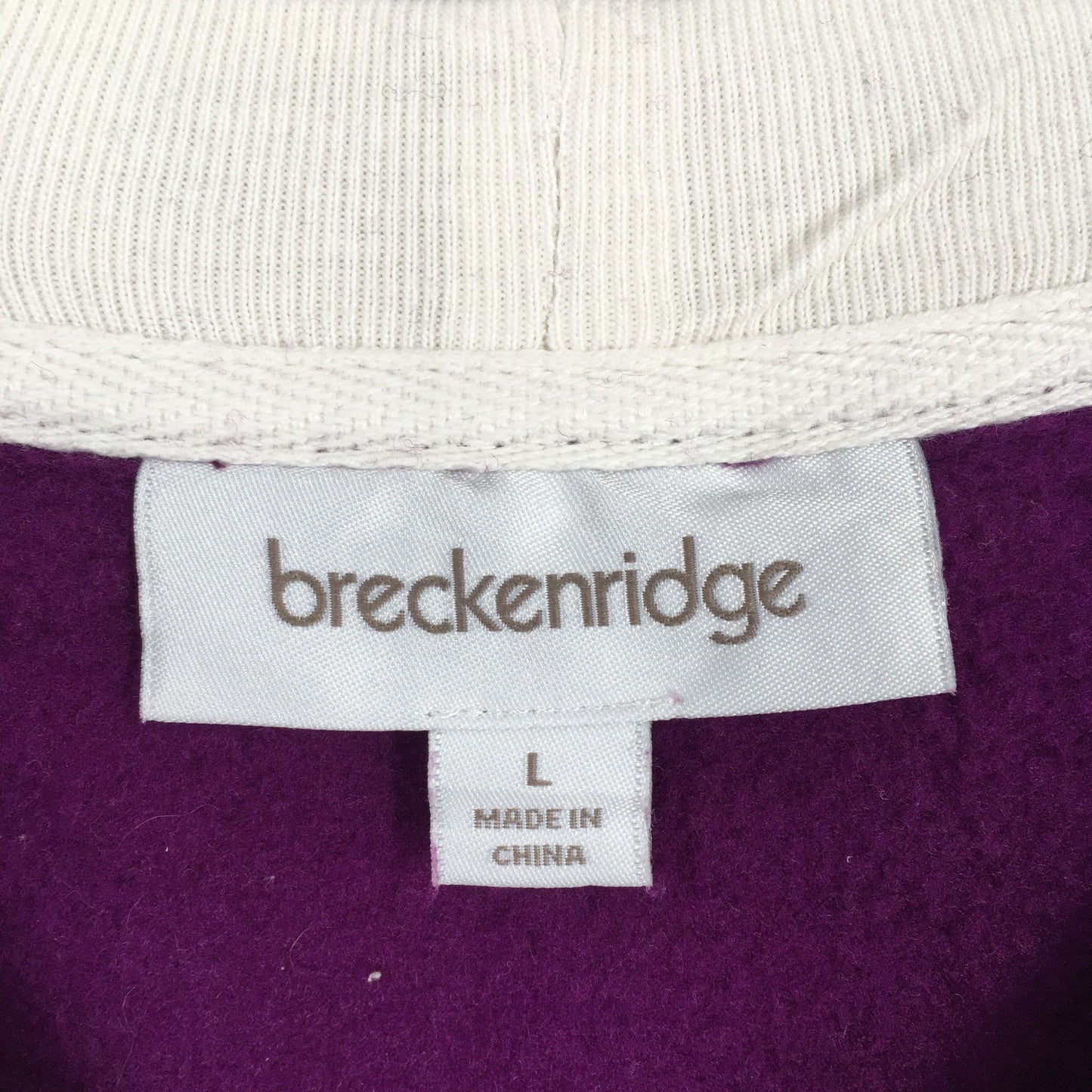 Breckenridge Floral Purple Sweatshirts Large