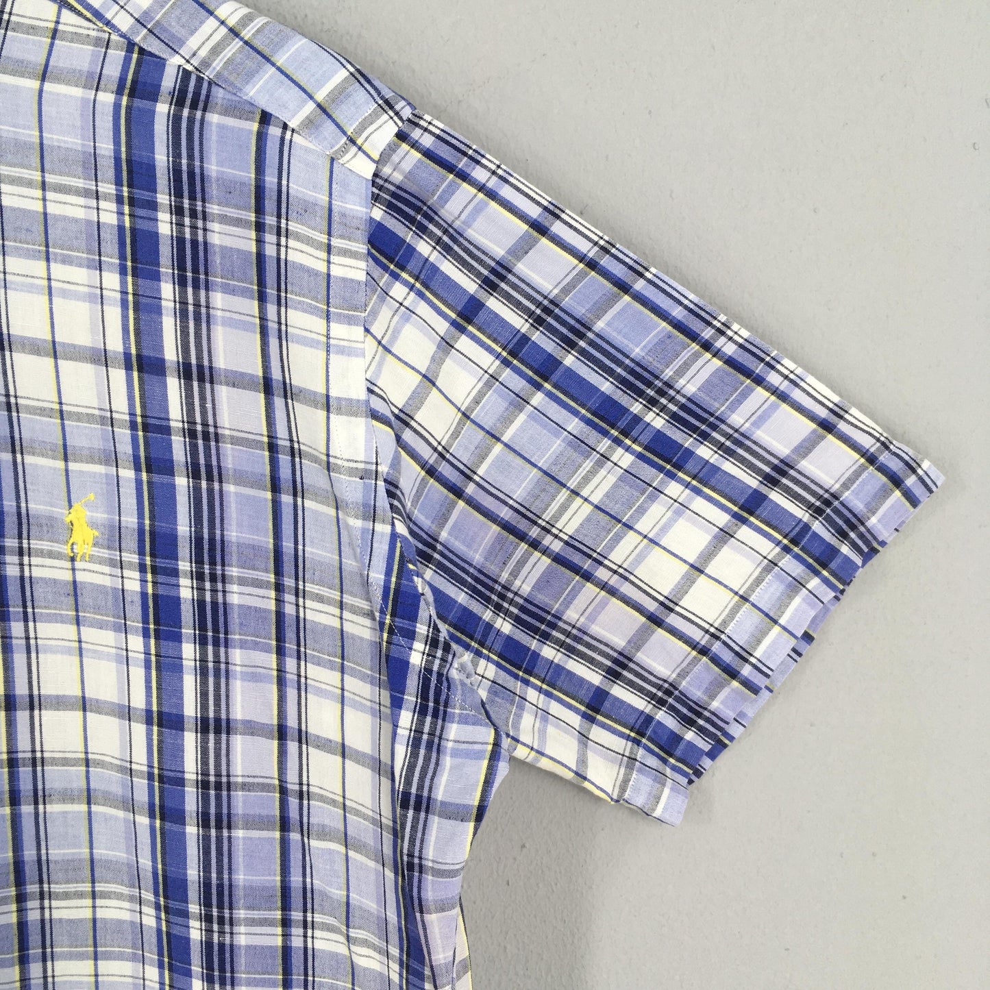 Polo Ralph Lauren Checkered Blue Shirt Large