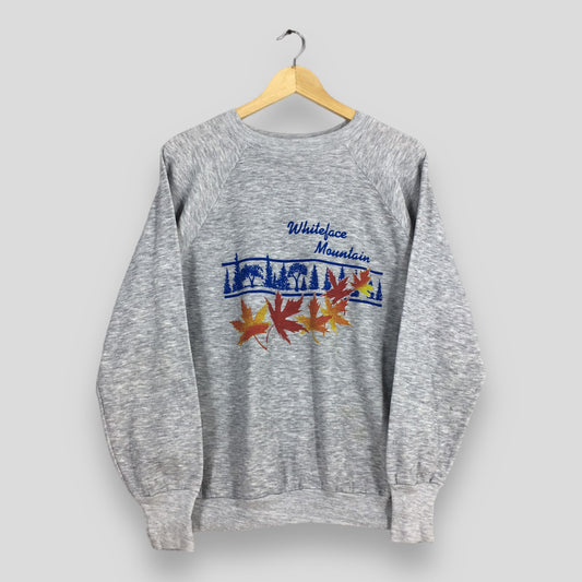 Whiteface Mountain New York Gray Sweatshirt L