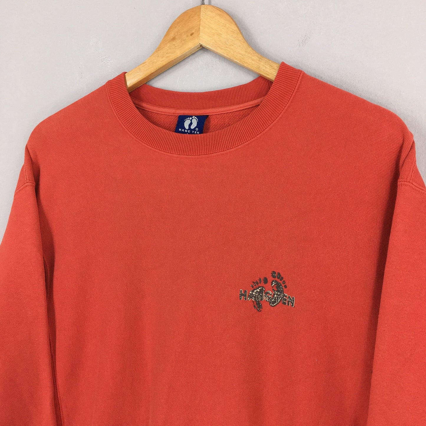 Hang Ten Red Surfing Sweatshirt Large