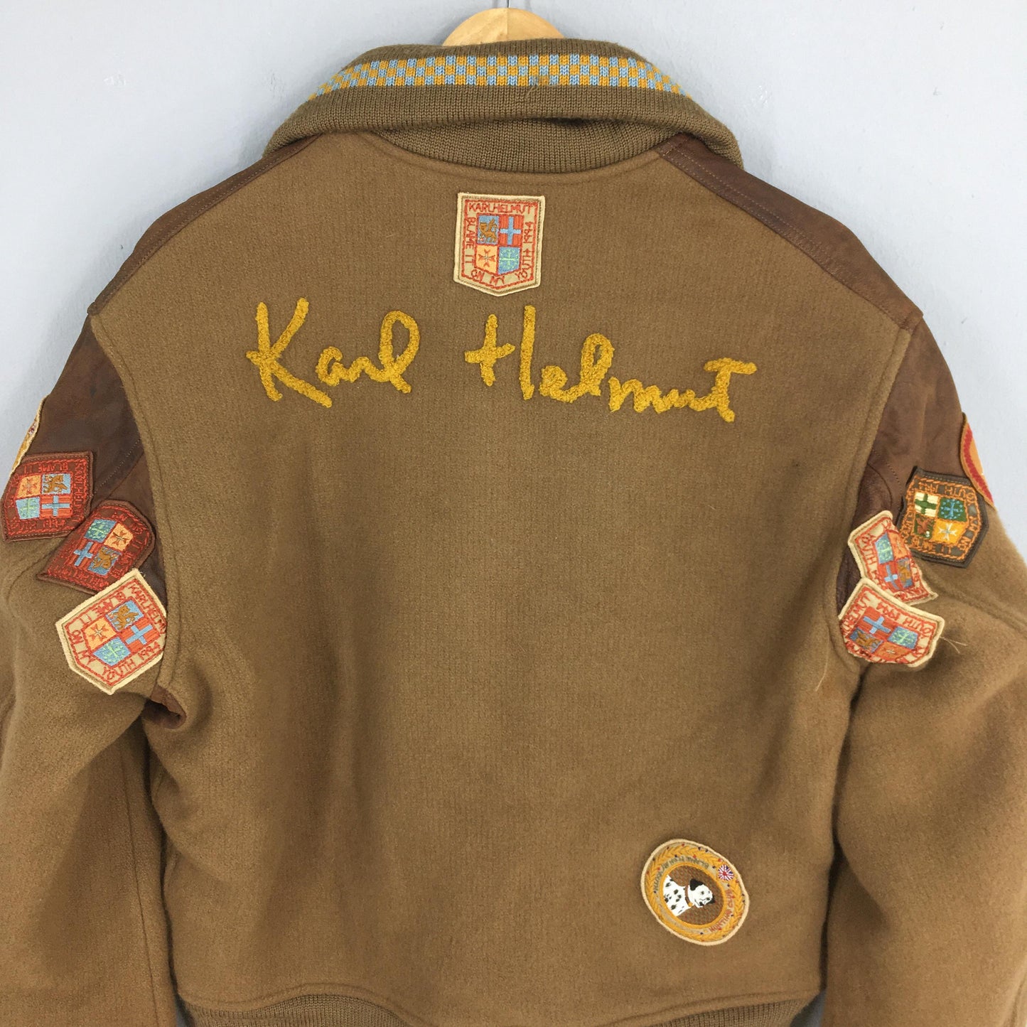 Karl Helmut Bomber Brown Jacket Medium