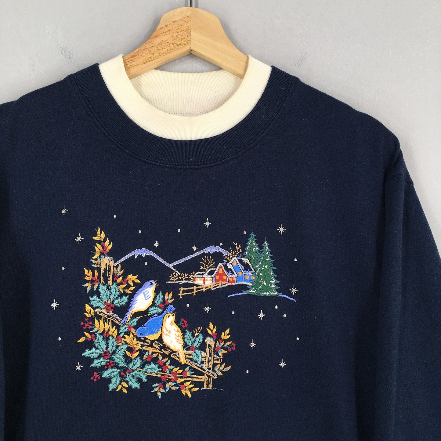 Cardinal Bird Blue Sweatshirt XLarge