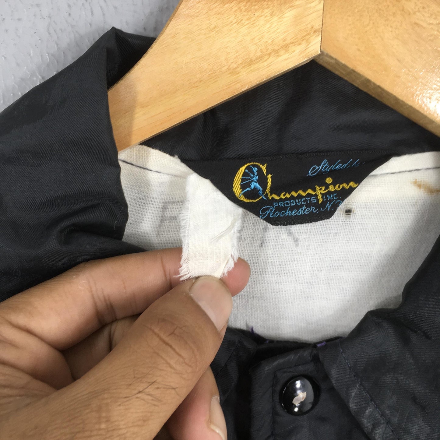 1950's Champion Ohio Dominican Baseball Windbreaker Jacket XLarge