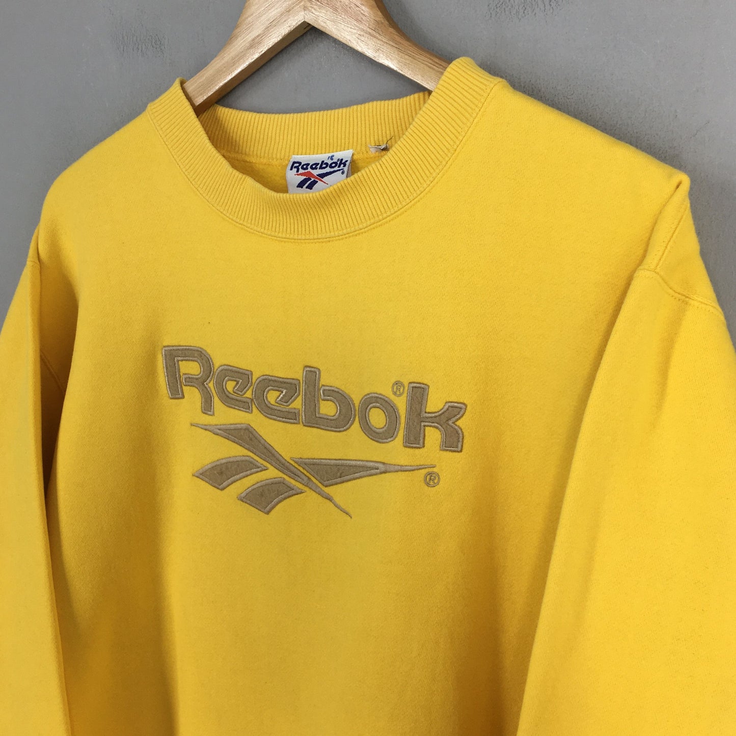 Reebok Classic Yellow Sweatshirt XLarge