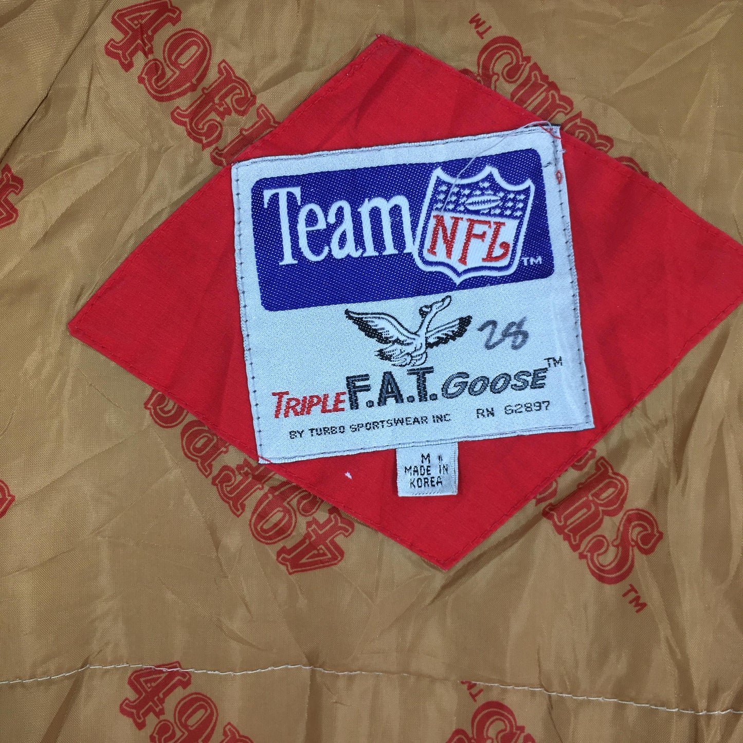 San Francisco 49ers NFL Bomber Jacket Medium