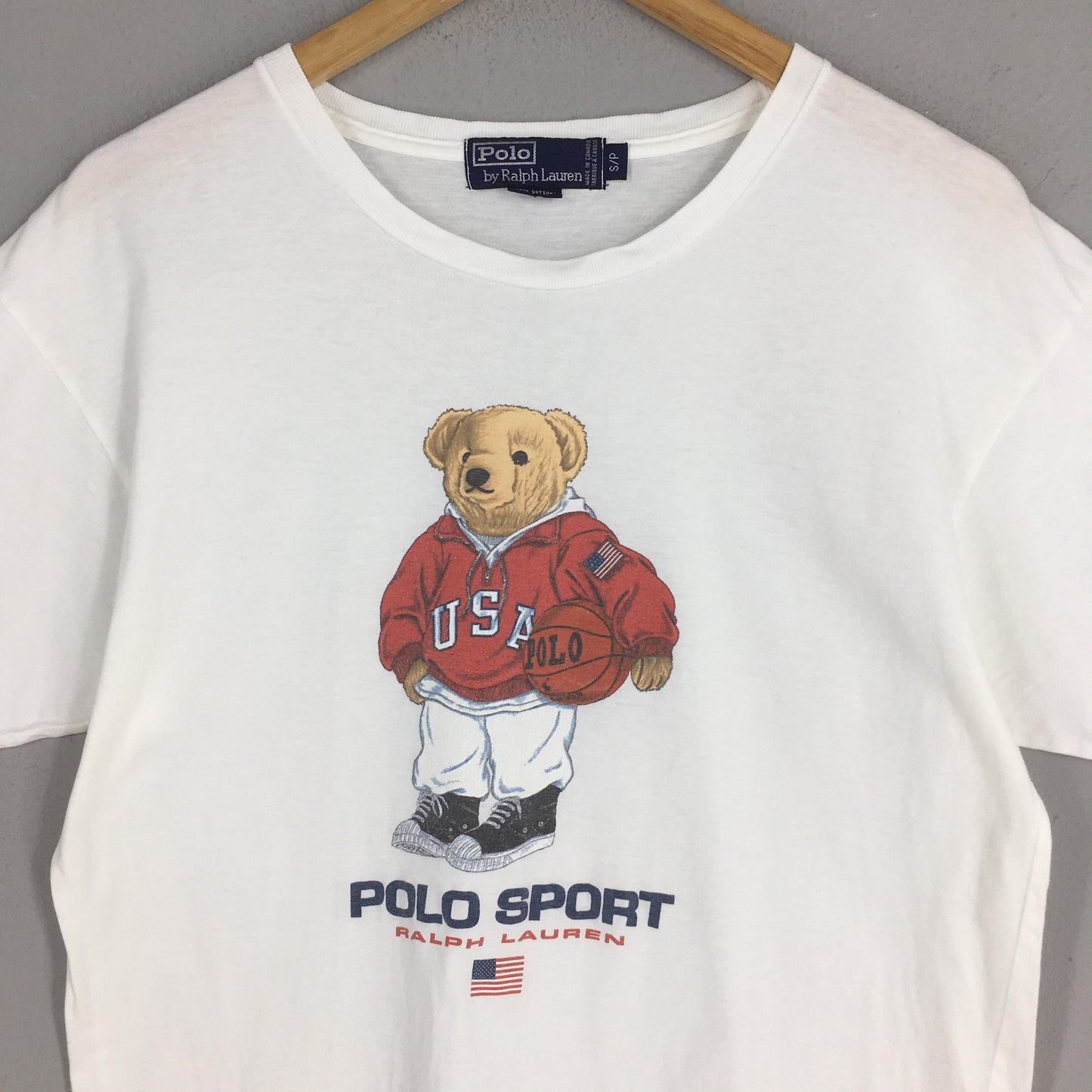 Polo Bear Ralph Lauren Nba Basketball T shirt Small
