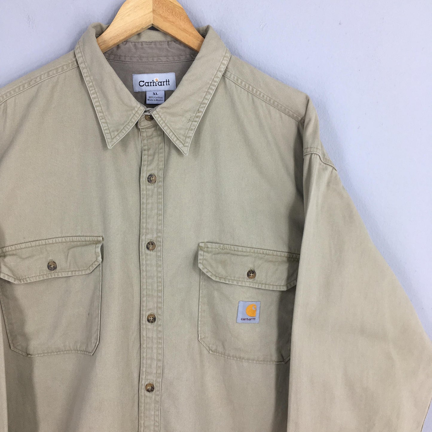 Carhartt Beige Work Shirt XLarge