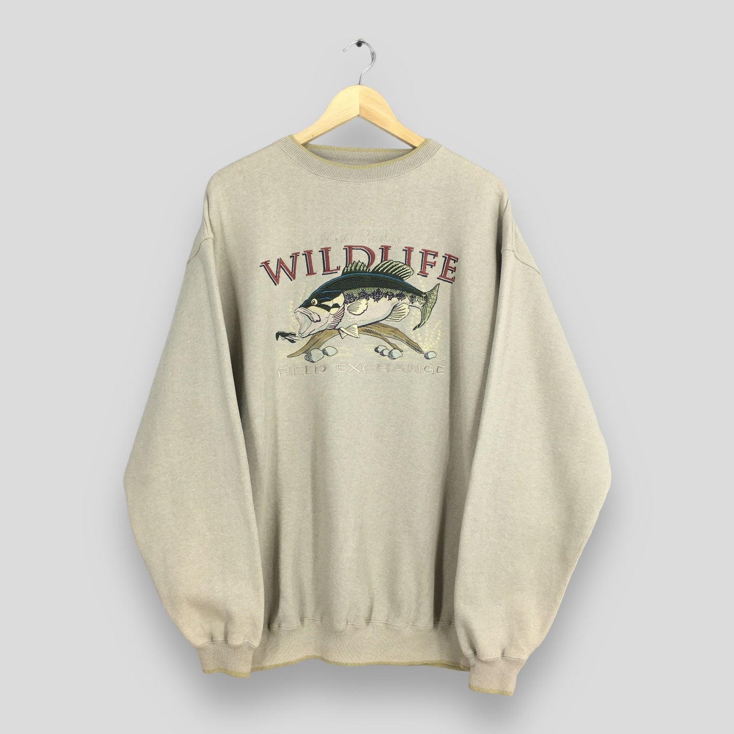 Wildlife Fish Seabass Outdoor Life Sweatshirt XLarge