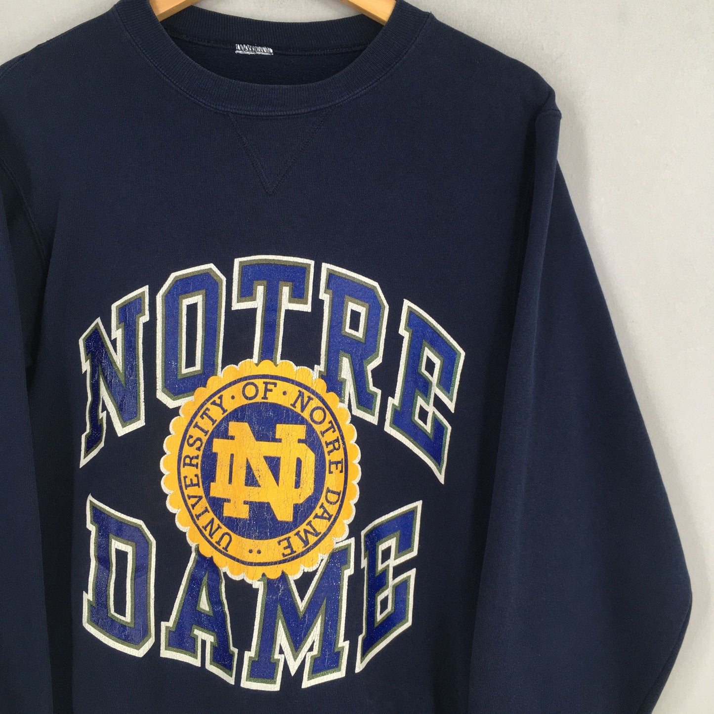 University Of Notre Dame Blue Sweatshirt Large