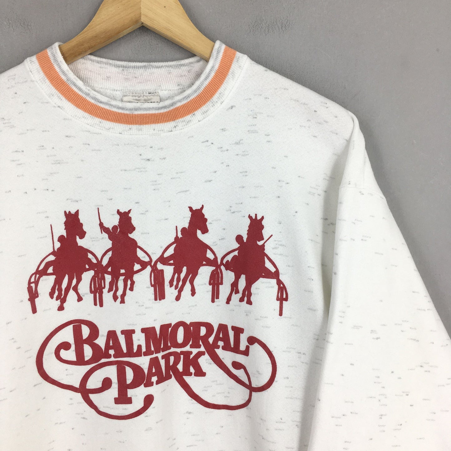 Balmoral Park Horses Animal Illinois Gray Sweatshirt Large