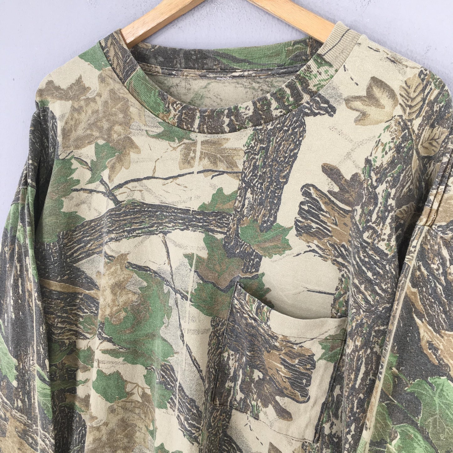90s Mossy Oak Tree Camo Long Sleeve Tshirt 2XLarge