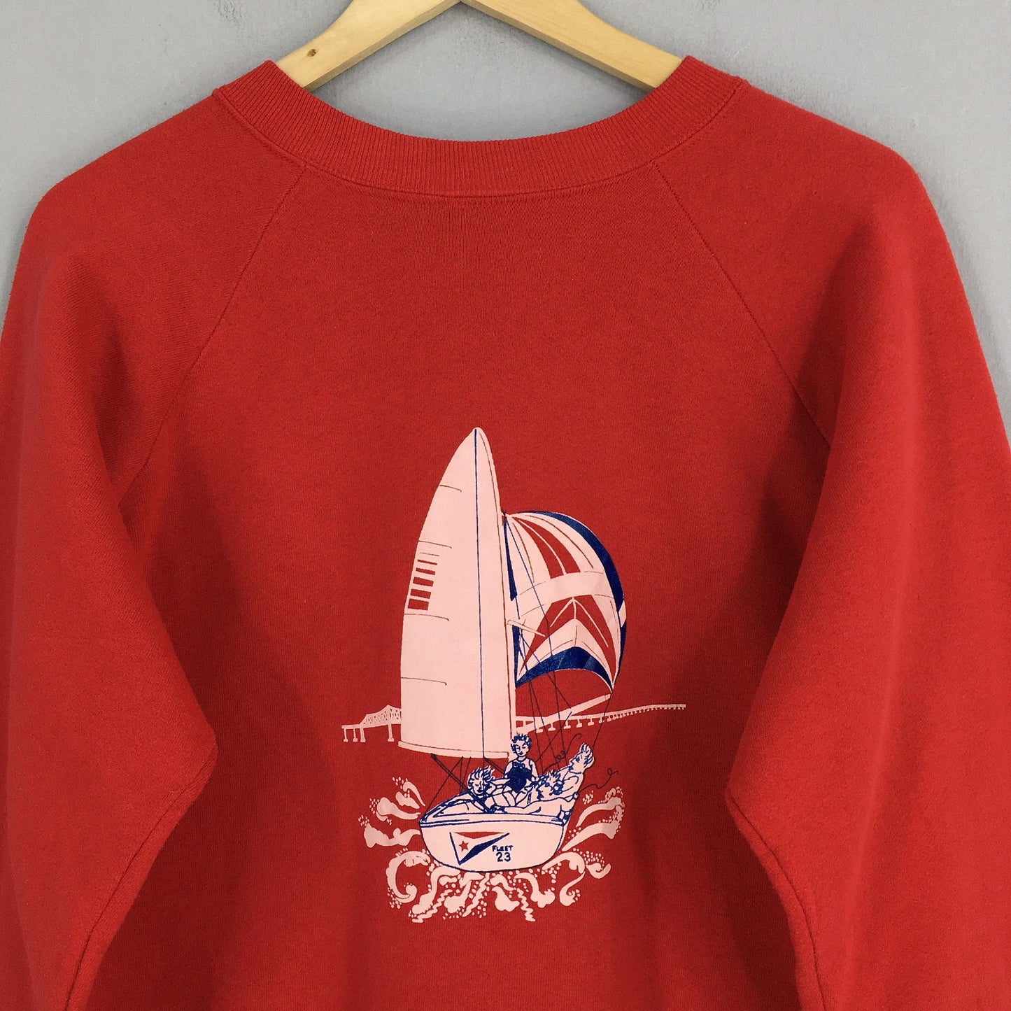 Sailing Beach Printed Sweatshirt XLarge