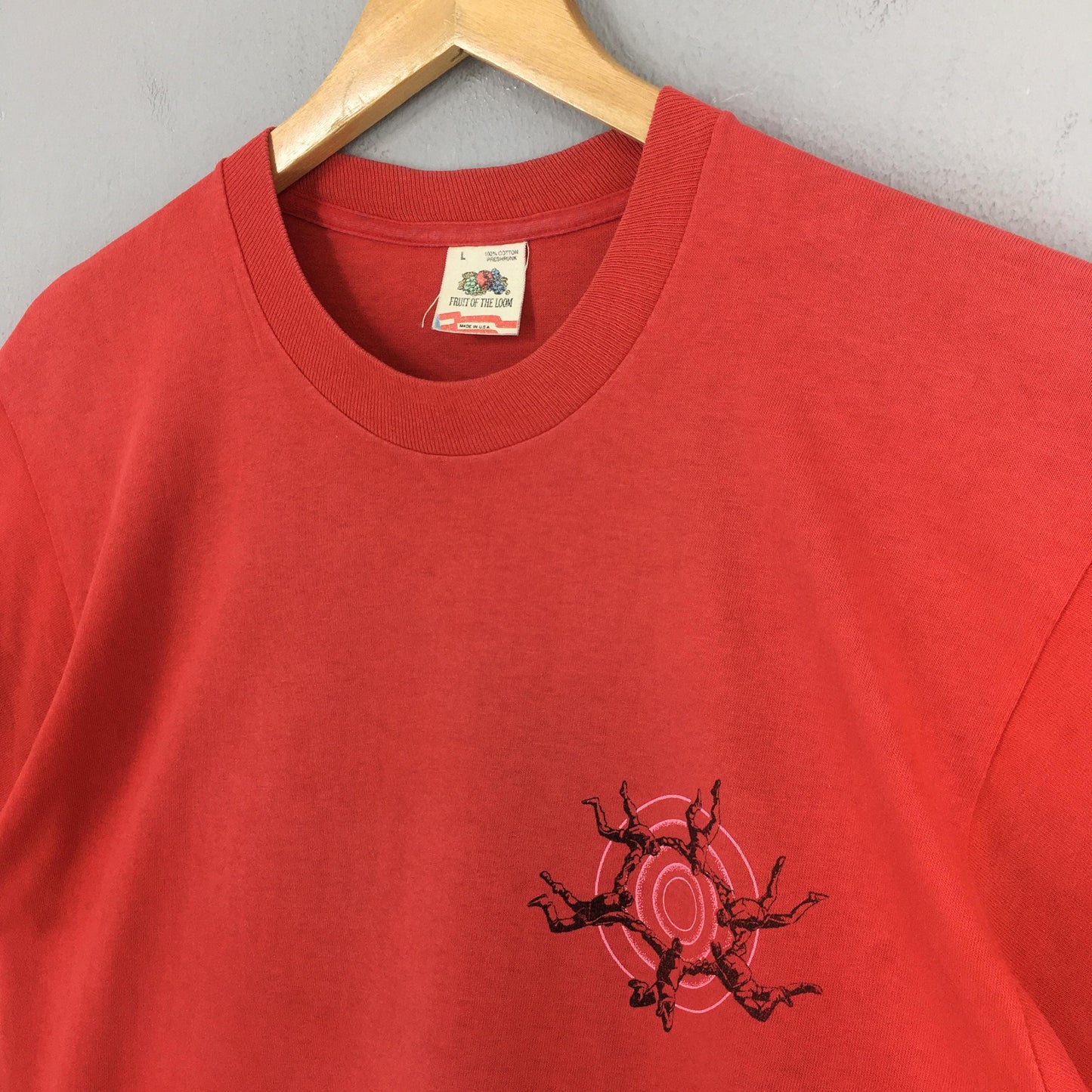 Parachute Ride Red T shirt Large