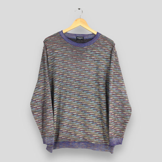 Missoni Intimo Stripes Multicolor Sweatshirt Medium