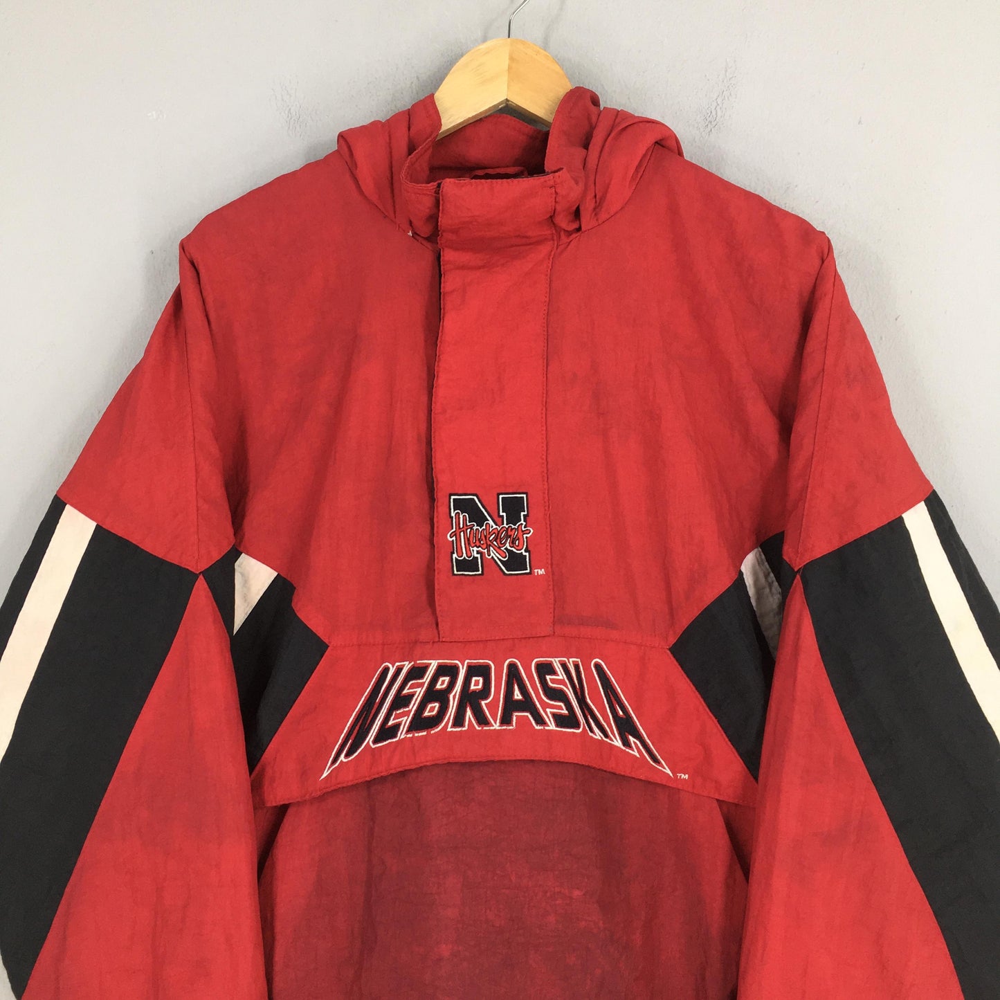 Nebraska Huskers Windbreaker Jacket XLarge