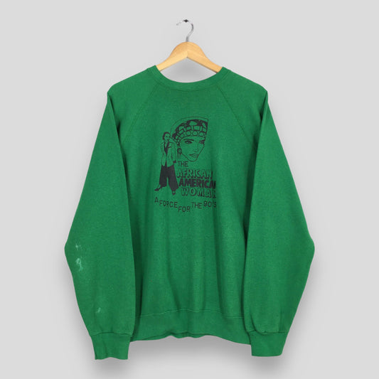 The African American Woman Crewneck Pullover XLarge