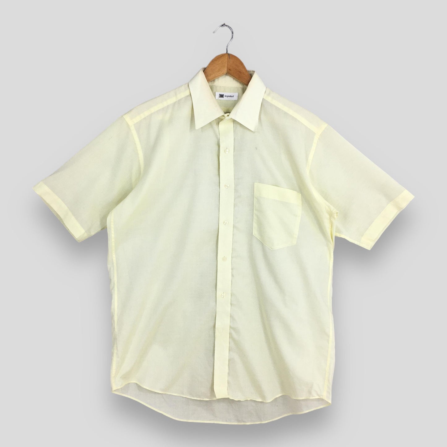 Issey Miyake Yellow Plain Shirt Large