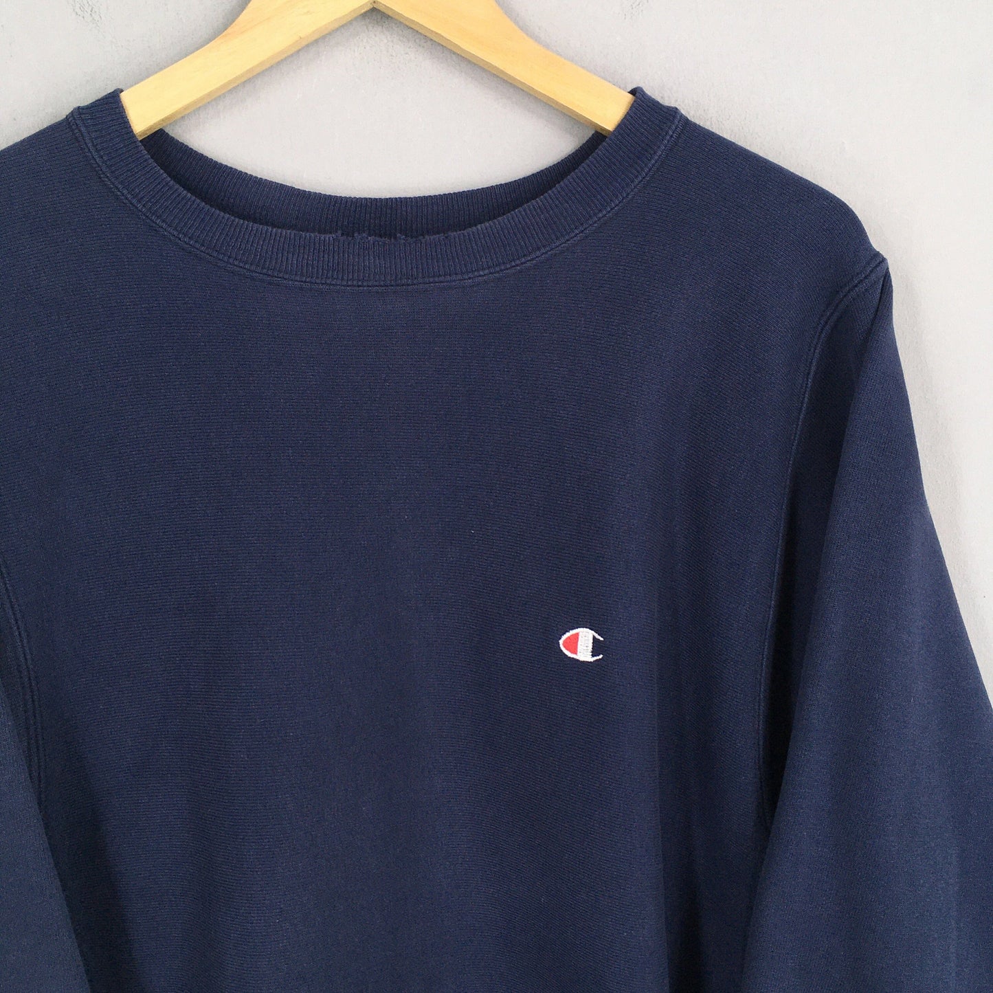 Champion Reverse Weave Blue Sweatshirt Medium