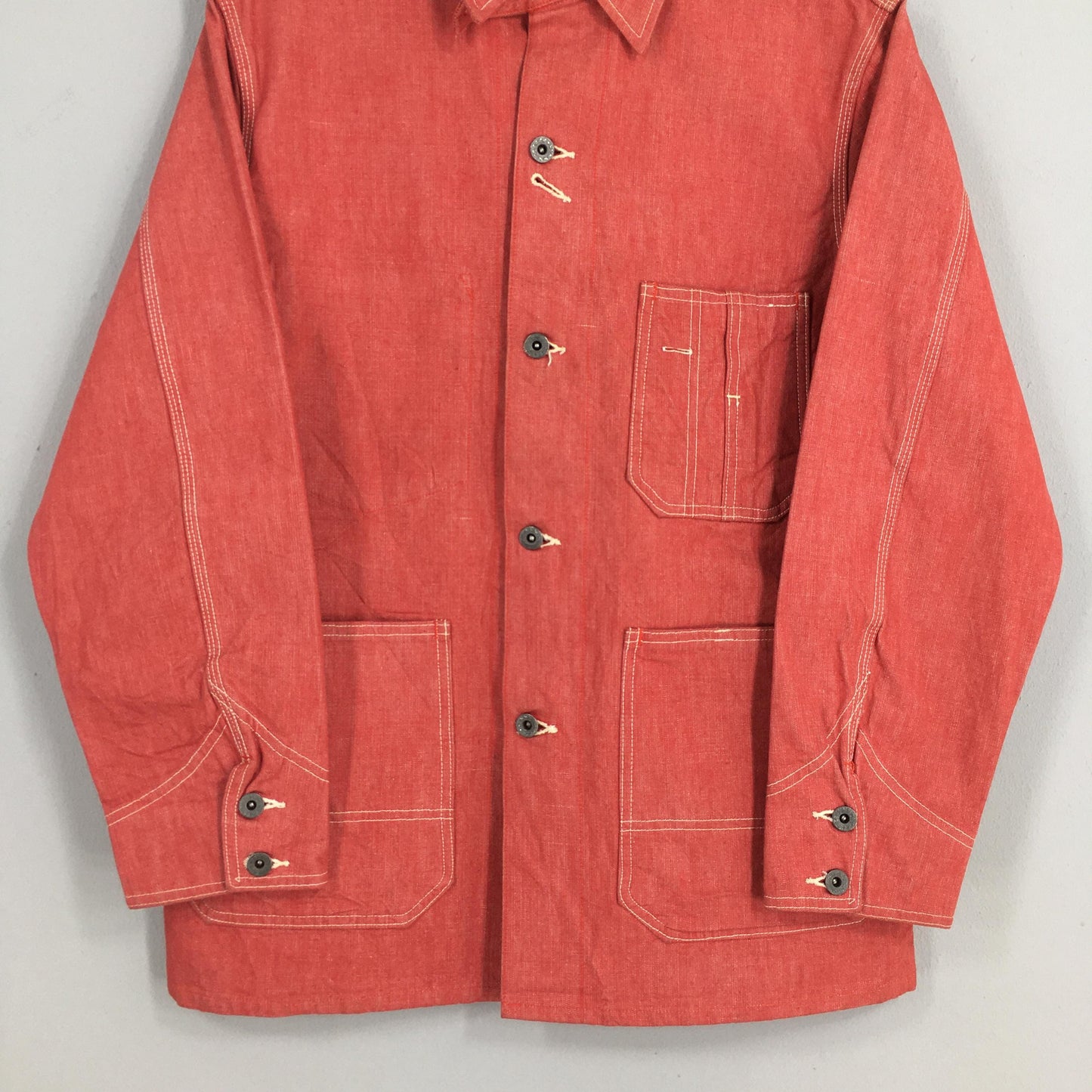 Johnbull Denim Workers Red Jacket Medium