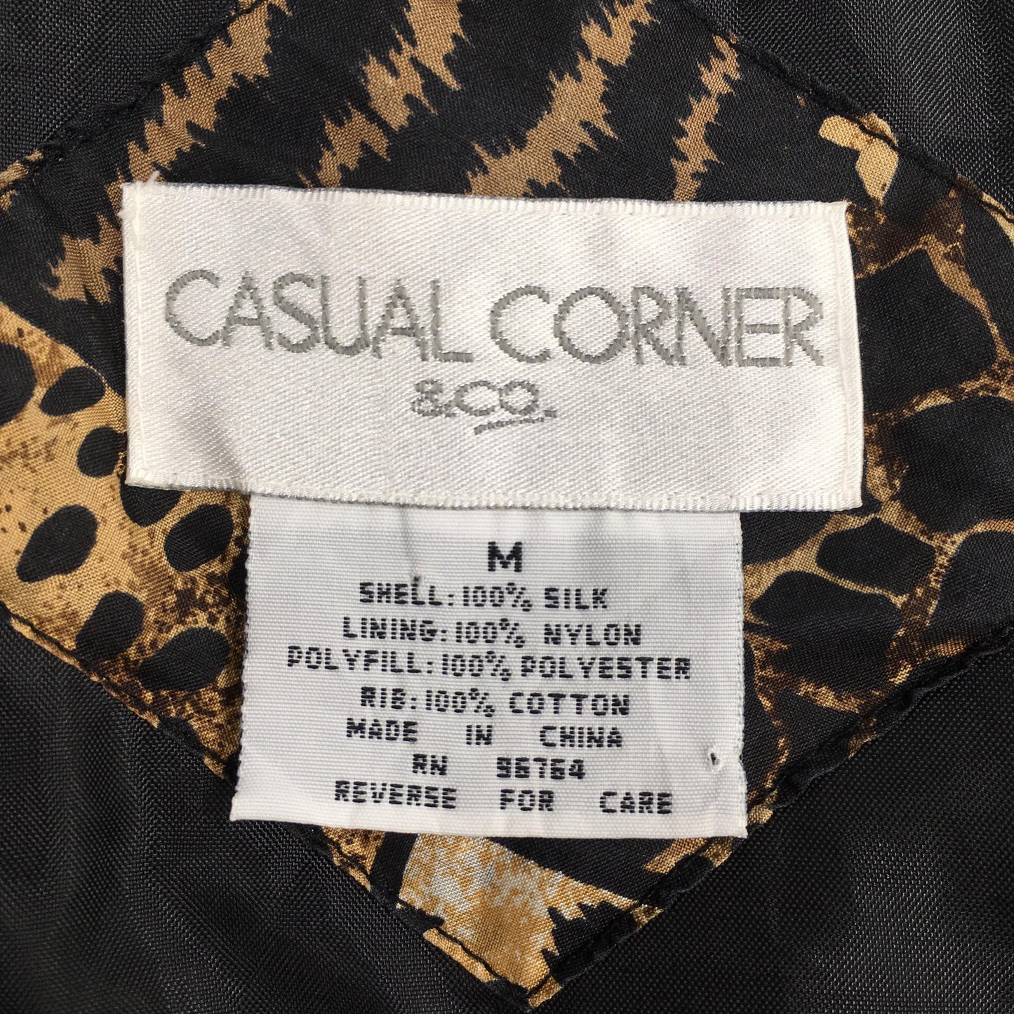 Tiger Leopard Patterned Jacket Medium