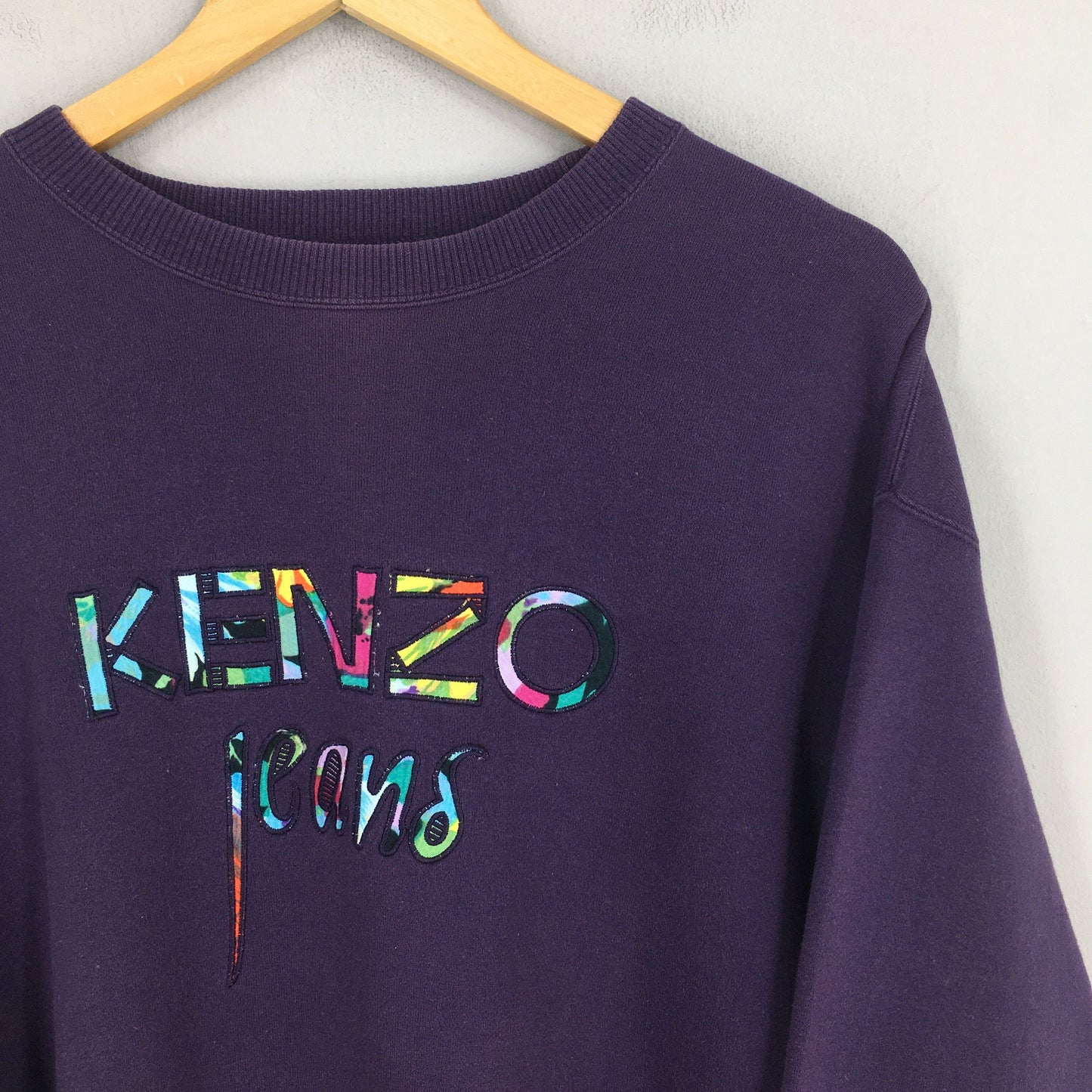 Kenzo Jeans Purple Sweatshirt Large