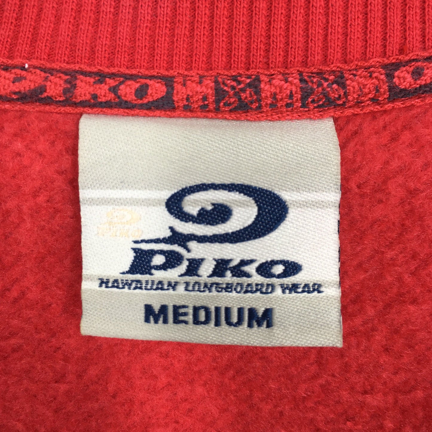 Piko Surf Red Sweatshirt Medium