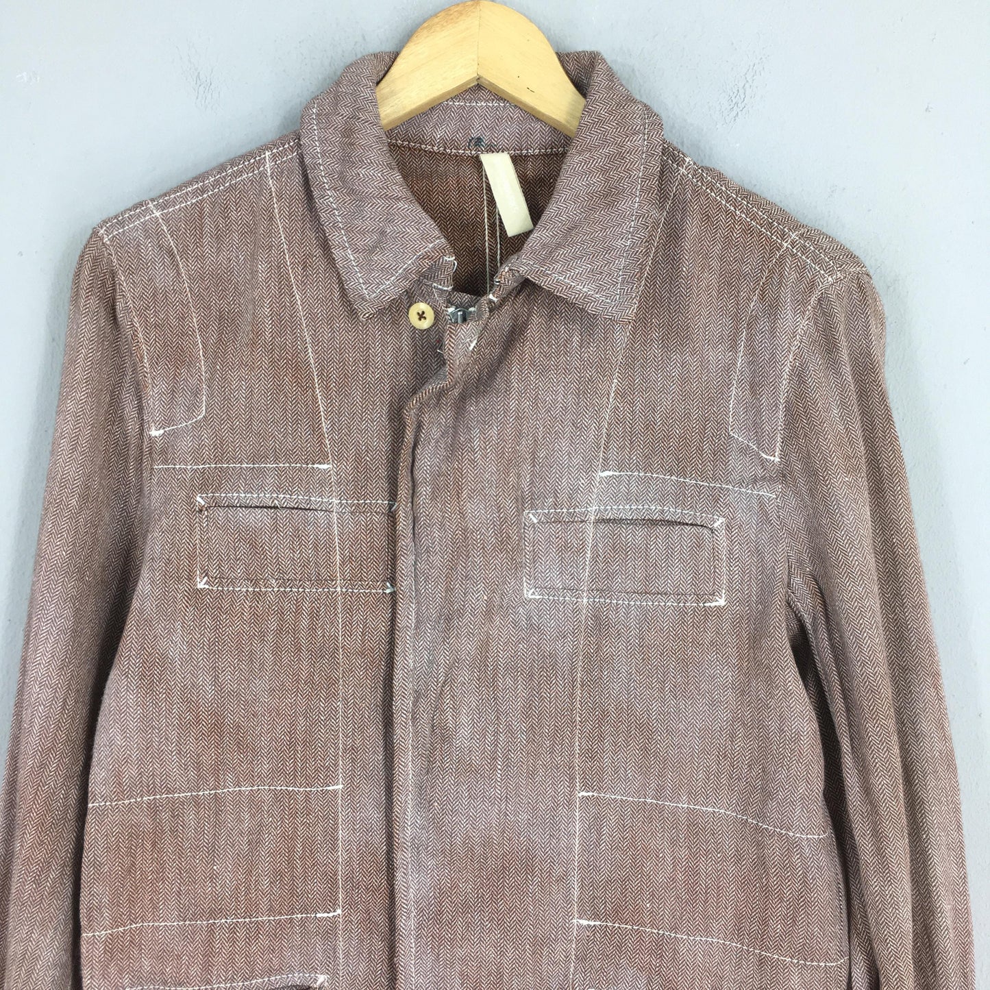 Worker Denim Herringbone Field Jacket Small