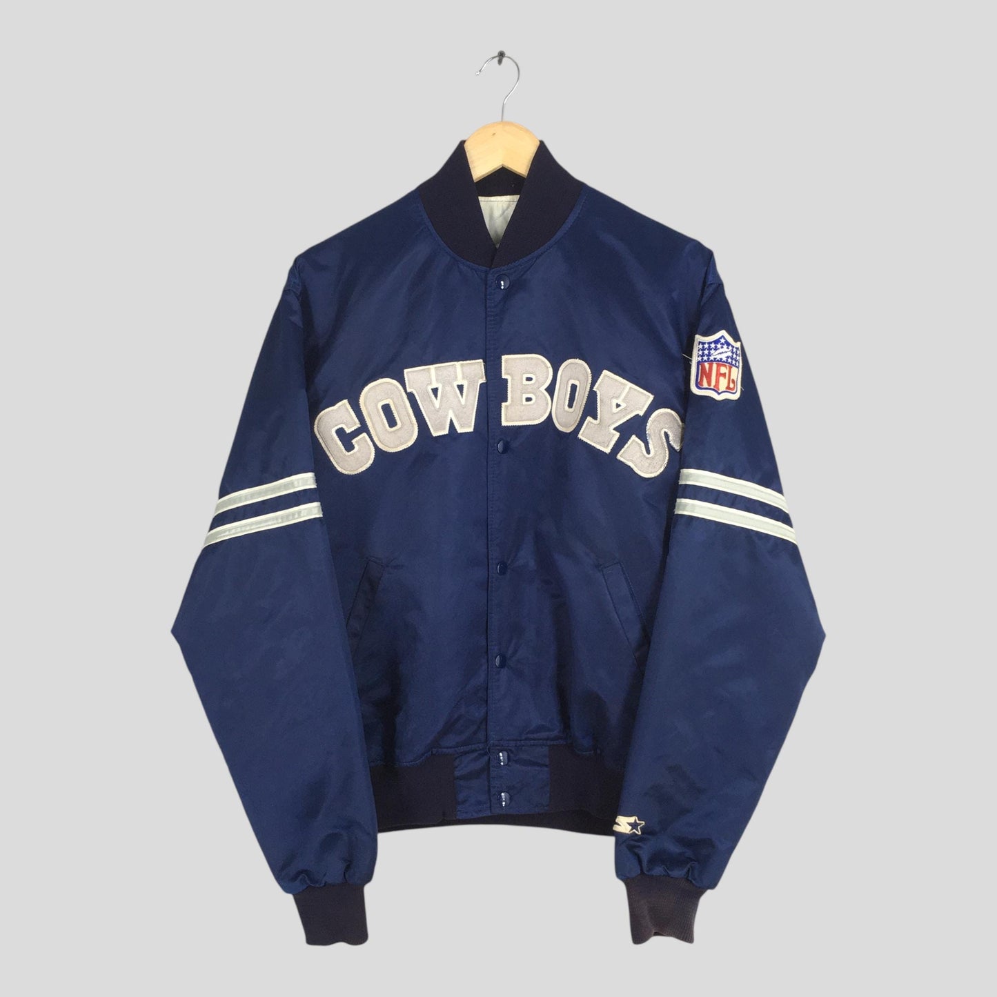 Dallas Cowboys NFL Varsity Satin Jacket Large