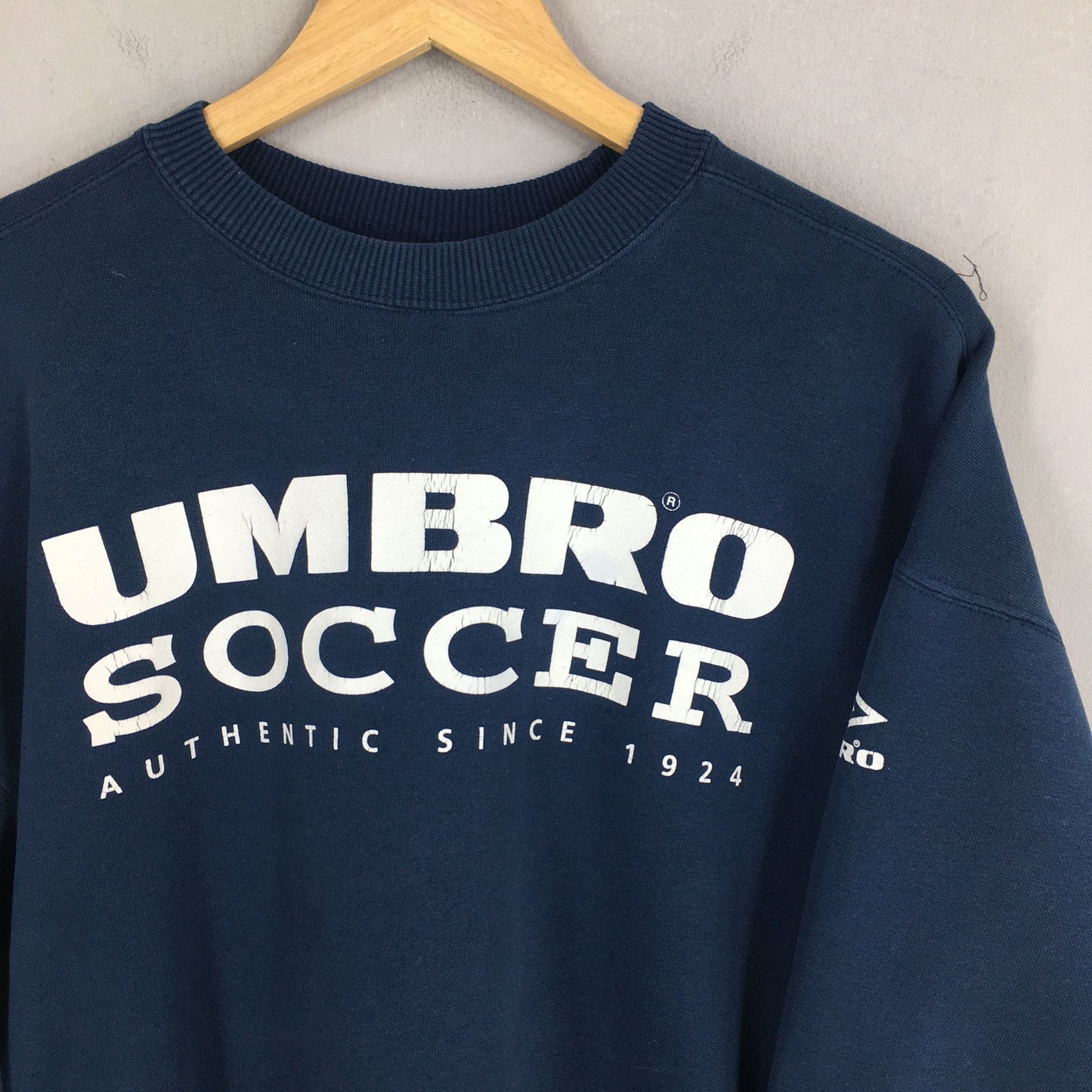 Umbro Soccer Sportswear Blue Sweatshirt Medium