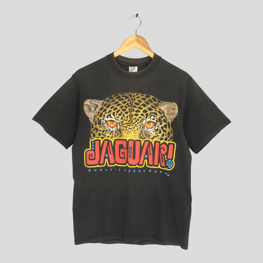90s Jaguar Knott's Berry Farm Black T shirt Medium
