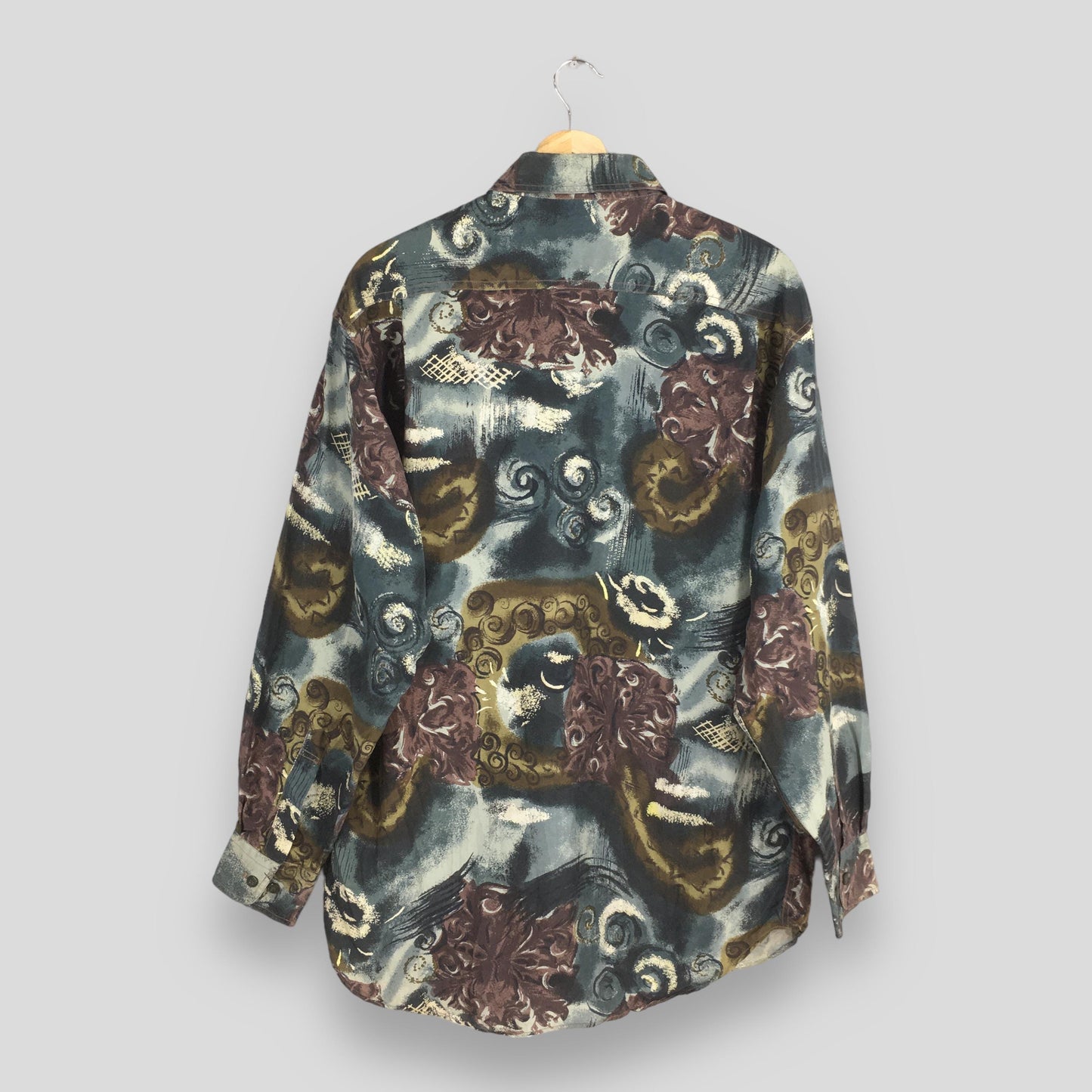 Psychedelic Multicolor Cotton Shirt Medium