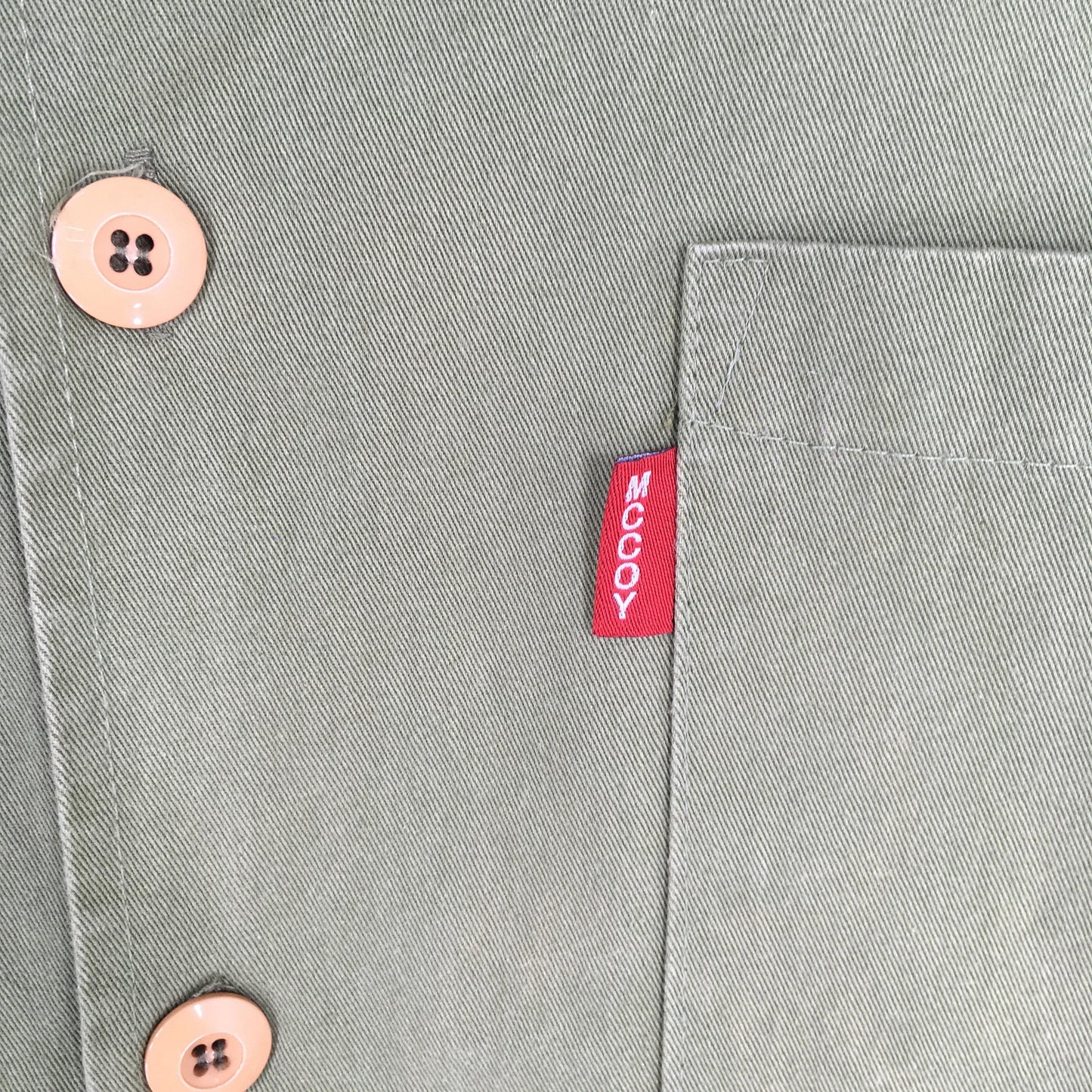 Real McCoy Industry Green Fatigue Shirt Large