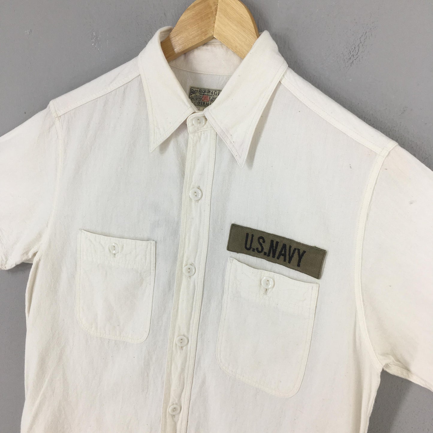 Buzz Rickson Us Navy White Shirt Small