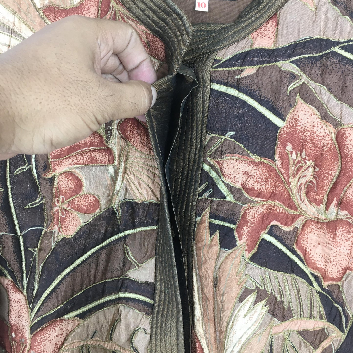 90's Sunny Grace 3D Floral Printed Light Jacket Medium