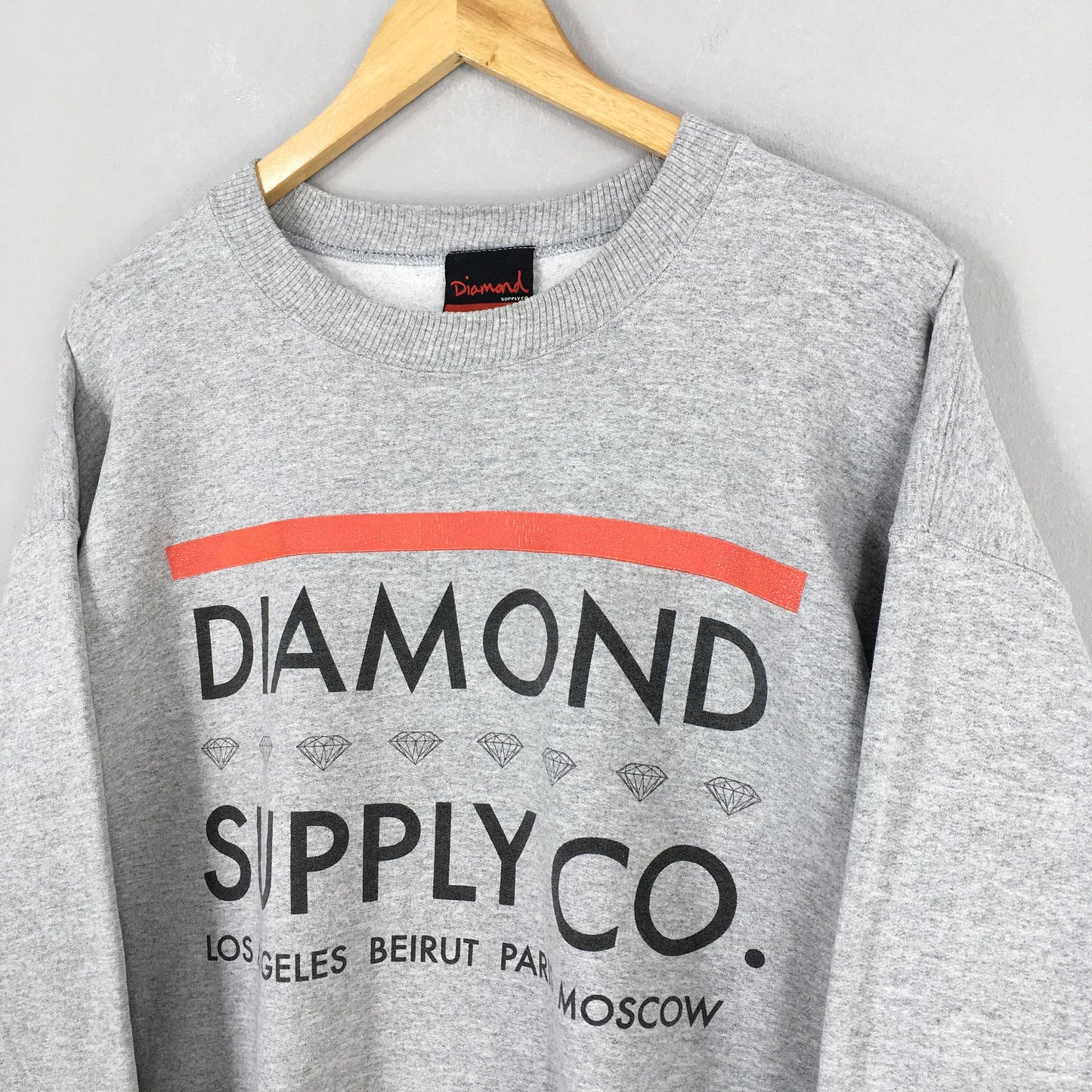 Diamond Supply Co Gray Sweater Large