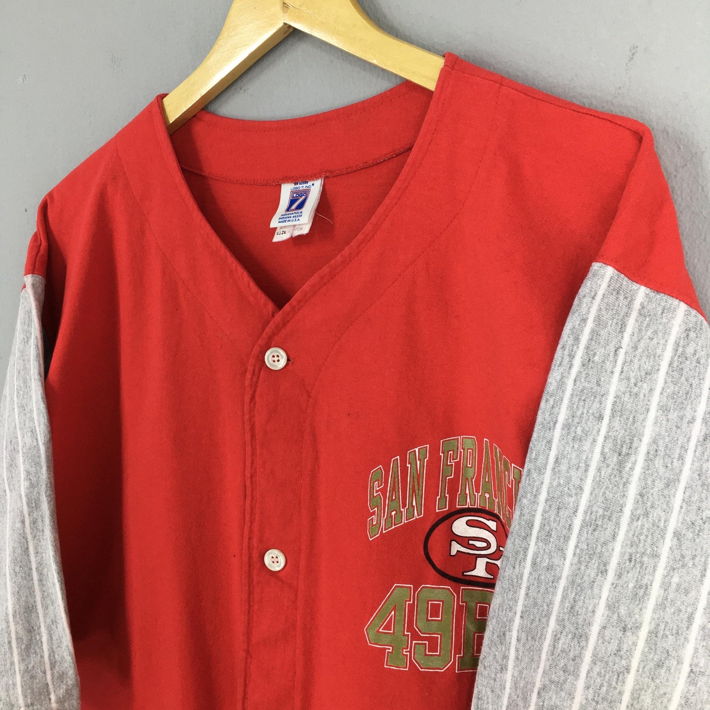 San Francisco 49ers NFL Baseball Shirt Large