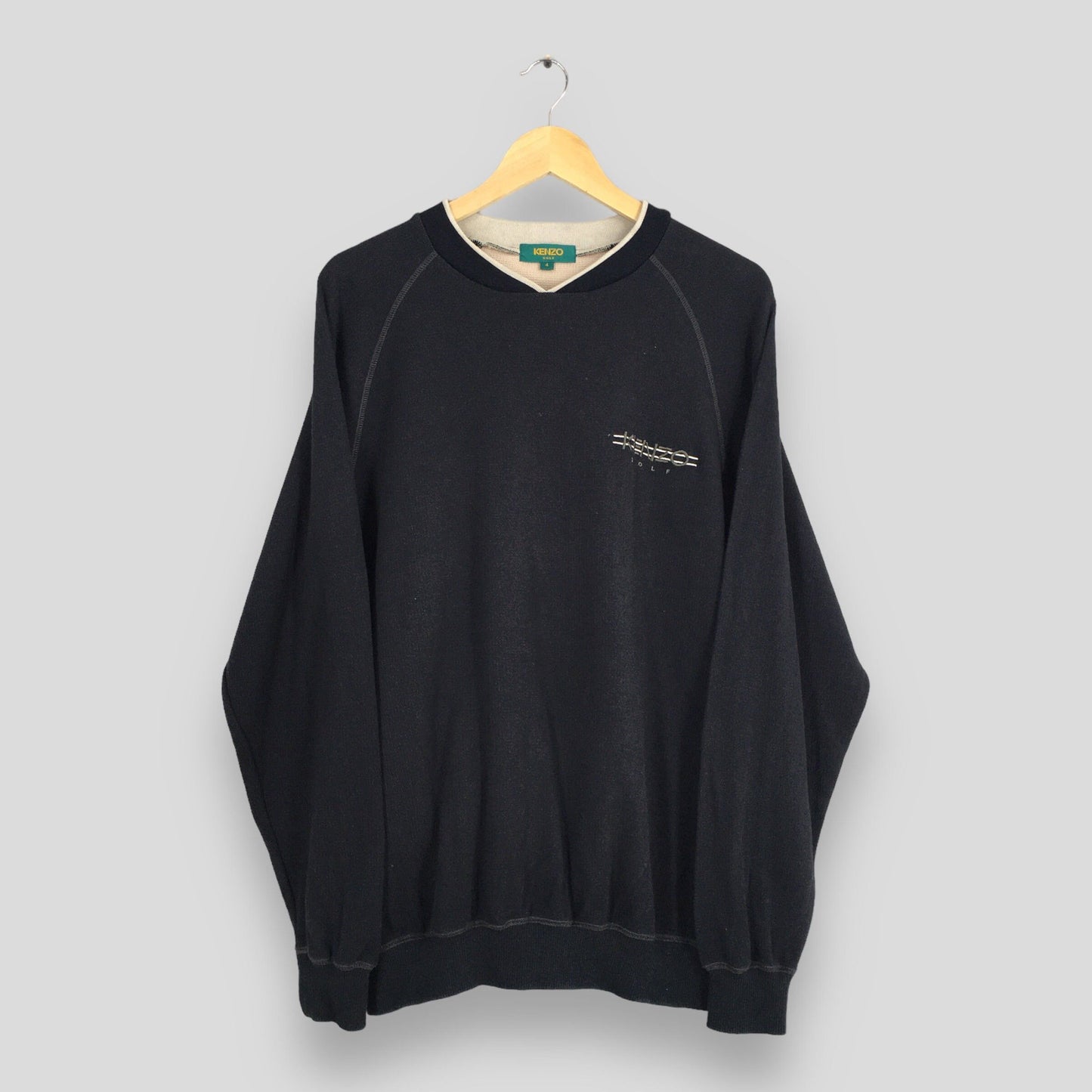 Kenzo Golf Black Sweater Large