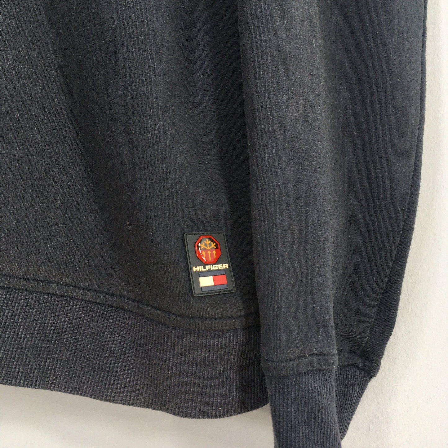 Tommy Hilfiger Black Zipper Sweater Large