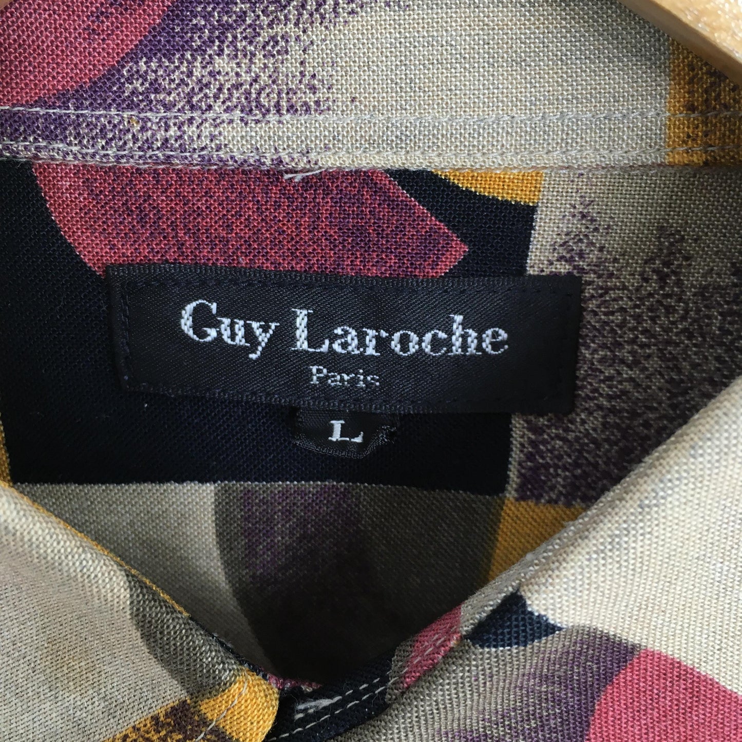 Guy Laroche Paris Funky Abstract Shirt Large