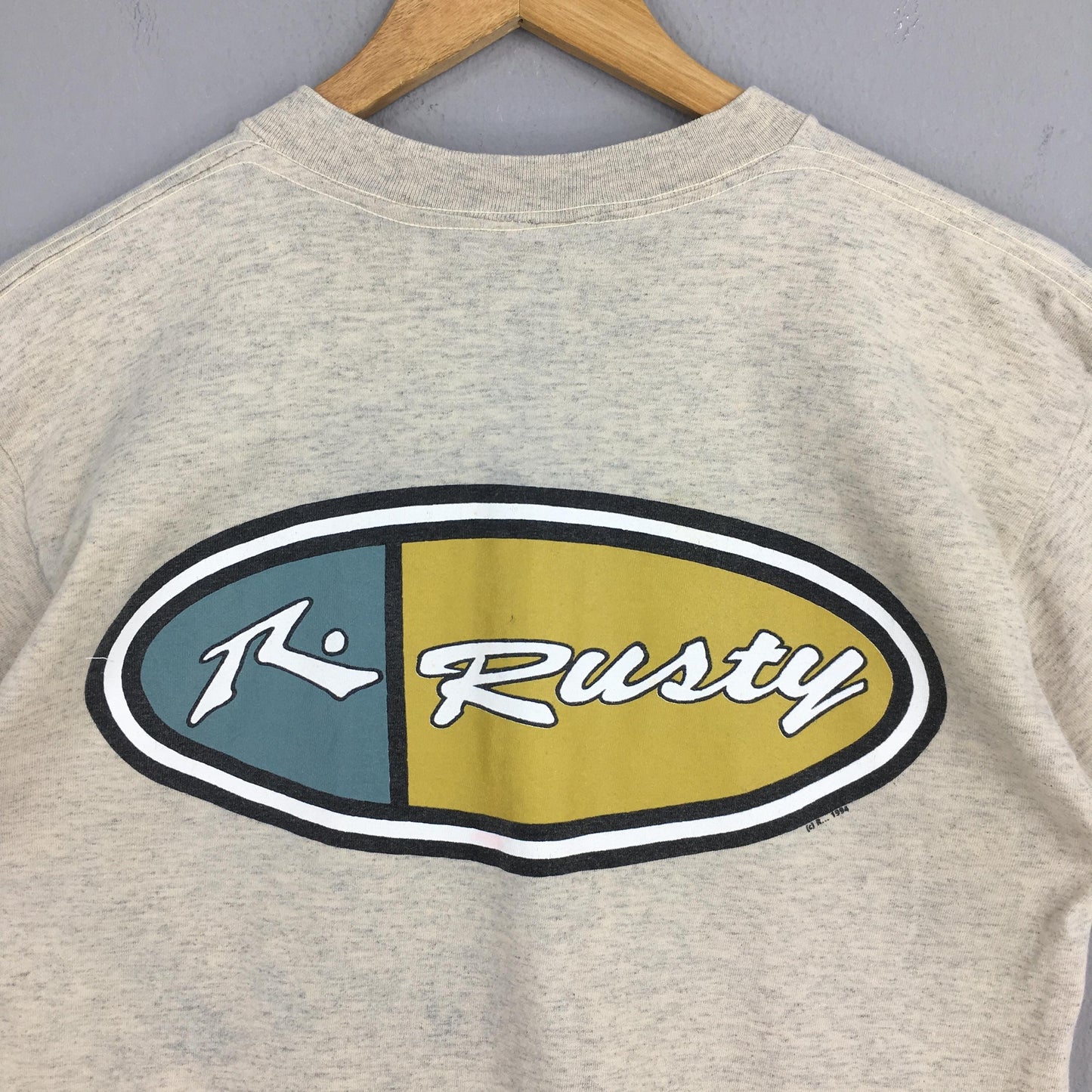 Rusty Surfing Wave Surfboarding Tshirt Medium