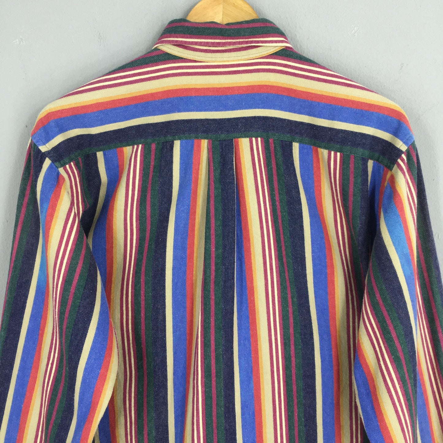 Multicolor Stripes Flannel Shirt Medium
