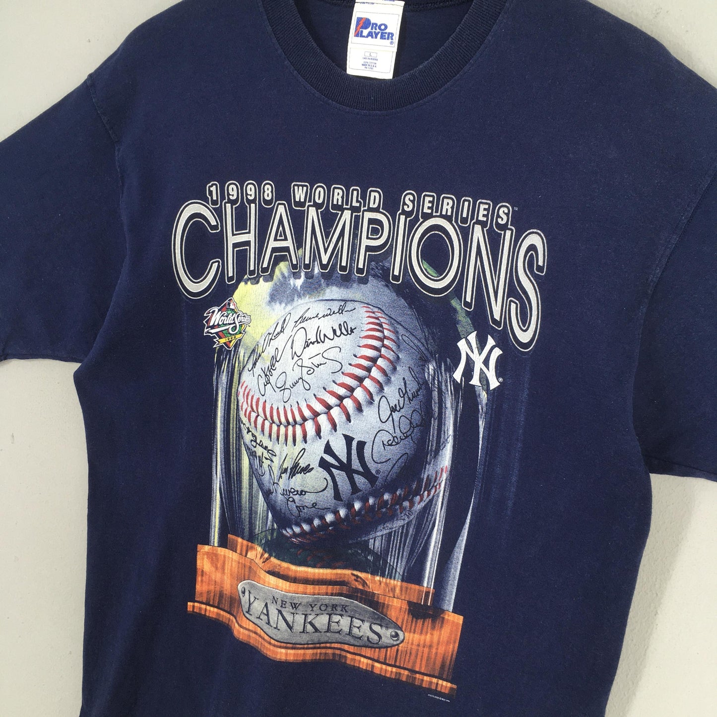 New York Yankees MLB Blue T shirt Large