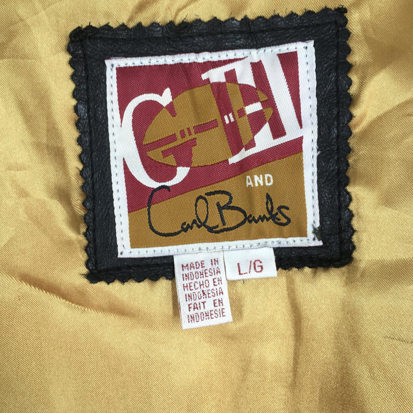 San Francisco 49ERS Red Black Bomber Leather Jacket Large