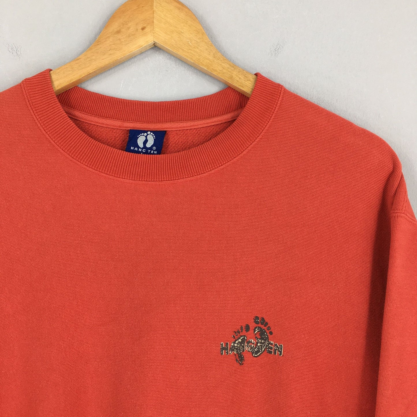 Hang Ten Red Surfing Sweatshirt Large